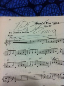 We all have been blessed to have heard and felt the music of BB King. A true King of the Blues !! Glad to have heard him live a few times. Met and talked with him @ Tower records Singapore in 1994. Myself, Mei Sheum and Blair Sherell played for him. He was so kind to ask where I was from and that led to more chit chat. I was compelled to ask him for an autograph. All I had was my Charlie Parker omni book. He said: Charlie Parker thats my Hero! A beautiful moment in time. RIP BB KING !