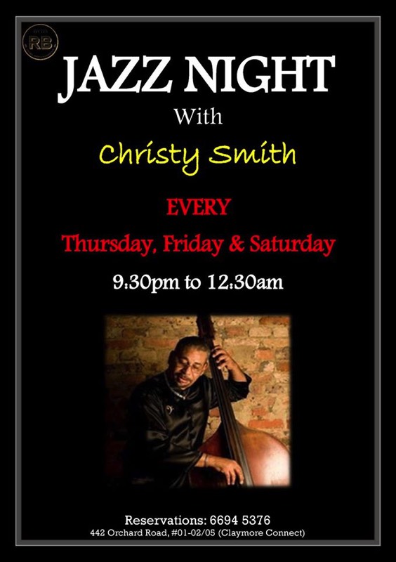 Red Bank Bar and Grill is now presenting International Jazz every Thursday, Friday and Saturday with the Christy Smith International Trio !