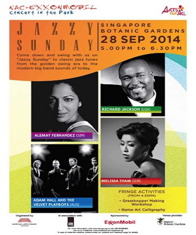 Jazzy Sunday at the 
Singapore Botanical Gardens
September 28th, 2014