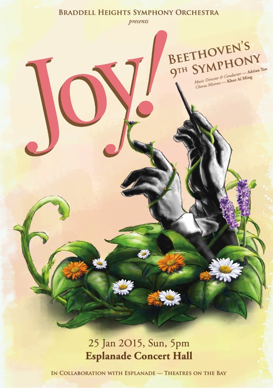 JOY! – Beethovens 9th Symphony. As Singapore’s longest-serving community orchestra, BHSO will begin this musical journey through time with Overture in C – The Story of Singapore, composed by Cultural Medallion recipient and local jazz legend Jeremy Monteiro, International Musician Christy Smith on Bass and Tamagoh on Drums.
