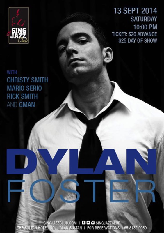 Dylan Foster at Singjazz September 13th, 2014
with
Mario Serio - Piano
Rick Smith - Guitar
Christy Smith - Bass
Gman - Drums
