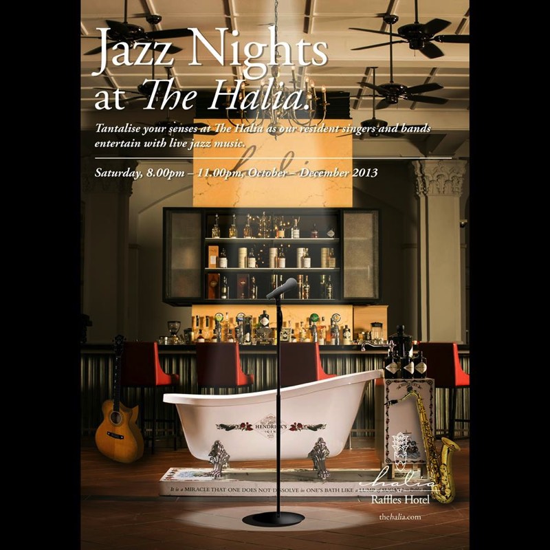 Christmas Eve Jazz Night 2013 at Halia, Raffles Hotel with TamaGioh on Drums