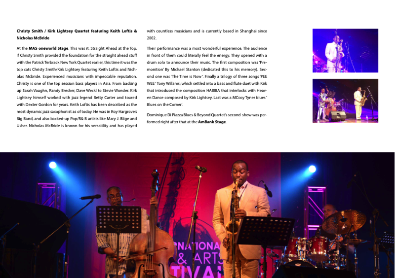 The Christy Smith / Kirk Lightsey Quartet
featuring Keith Loftis and Nicholas Mc Bride at KL International Jazz Festival May, 2014